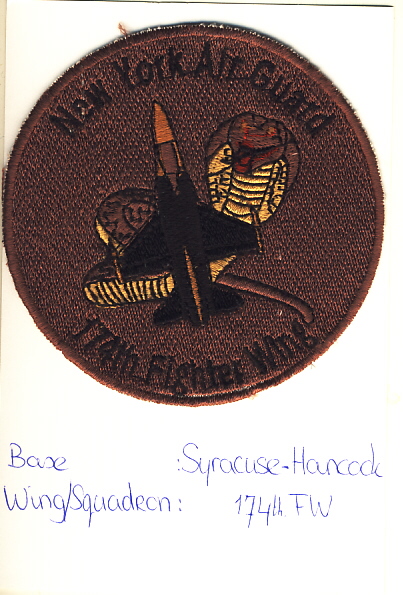 Image not found :New York Air Guard, 174th Fighter Wing (Desert)