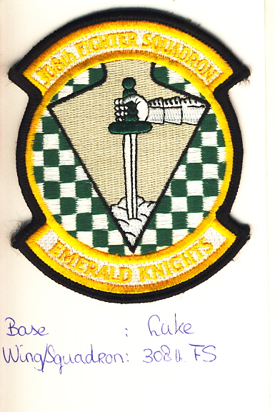 Image not found :308th Fighter Squadron, Emerald Knights