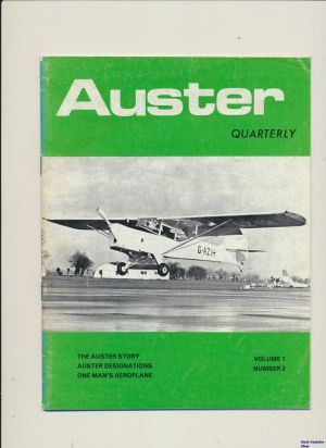 Image not found :Summer 1975. Auster Story, Auster Designations, One Man's Aeroplane