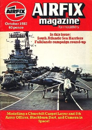 Image not found :October 1982; Airfix News - Four new kits released and described; Modelling Plastic Figures - Roy Dilley makes an 8th Army Officer; Camera in Space -