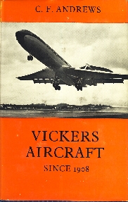 Image not found :Vickers Aircraft since 1908 (1969, 1st ed)