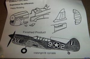 Image not found :Curtiss P-40K conversion