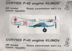 Image not found :Curtiss P-40 Engine Klimov Resin conversion set