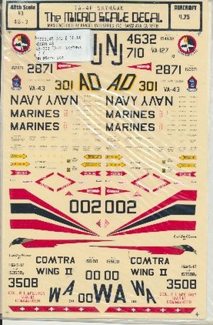 Image not found :TA-4F Skyhawk: US Marines WA, US Navy VA-43 (First printing)