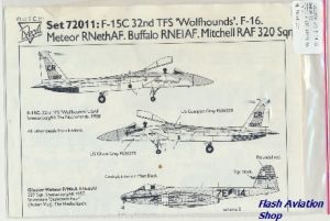 Image not found :F-15C 32TFS Soesterberg, F-16 KLu 314 & 316 sqn, Mitchell 320 sqn, Meteor, Buffalo RNEIAF