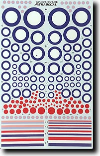 Image not found :British Roundels & Fin Flashes: divers sizes full colour & 'pink and lila'.