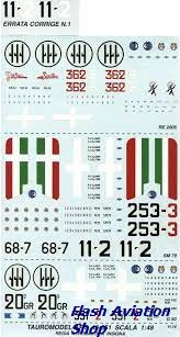 Image not found :Regia Aeronautica Squadron Insignia and Codes; SM-79, Fiat G.50 & Re.2005