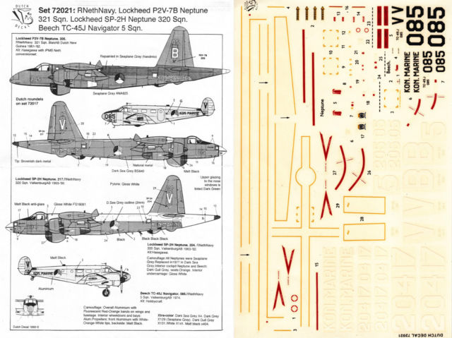 Image not found :Lockheed P2V-7B / SP-2H Neptune MLD, Beech Navigator KLu