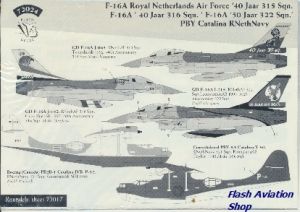 Image not found :F-16A Klu 50 jaar 322, 40 jaar 315, 40 jaar 316 squadron, 50 jaar 322 squadron, PBY Catalina MLD