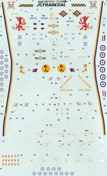 Image not found :Hawk T1/T1A (10 stuks) XX255, XX289, XX278, XX230, XX312, XX322, XX329, XX281, XX318 alle speciale kleuren