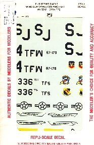 Image not found :F-15 Strike Eagle 4th TFW 336th TFS Wing Comma