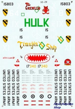 Image not found :US Army Helicopters (4). AH-1G (3) Hulk, The