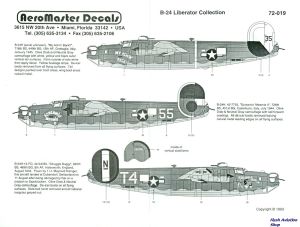 Image not found :B-24 Liberator Collection; '716 BS My Achin' Back!', 726 BS 'Screamin' Meemie II', 845 BS