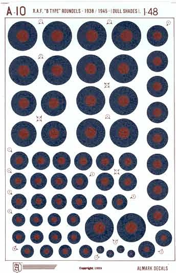 Image not found :RAF 'B' Type Roundels 1938 tot 1945