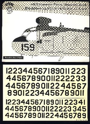 Image not found :Numbers MLD Zwart 12,5 - 13,8 - 14,5 - 15,6 - 17,3mm