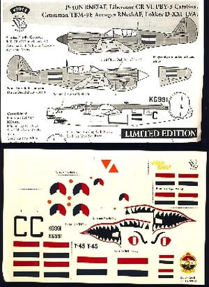 Image not found :P-40N RNEIAF/ML-KNIL, Liberator GR.VI, PBY-5 Catalina, TBM-3E Avenger RNethNavy/MLD, Fokker D.XXI LVA