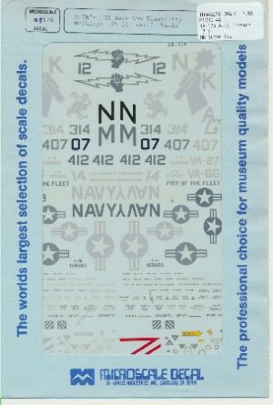 Image not found :A-7E Corsair II US Navy: Low visibility VA-66, VA-27, VA-25