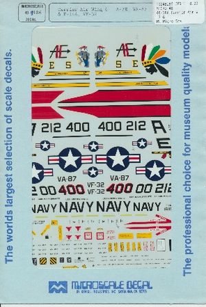 Image not found :Carrier Air Wing 6: A-7E Corsair II, VA-87 and F-14A Tomcat, VF-32