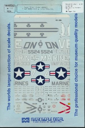 Image not found :F-4 Phantom II USMC low visibility: VFMA-115, VMA-333