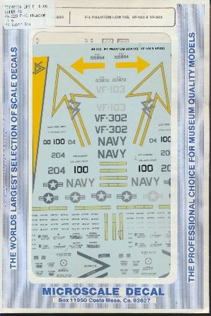 Image not found :F-4S Phantom II US Navy: VF-103 & VF-302 Low Vis