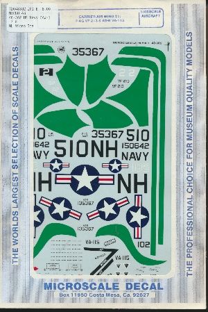 Image not found :US Navy CAW-11; AD-6 Skyraider; 135367 VA-115 NH/510; F-4G Phantom (experimental) VF-213