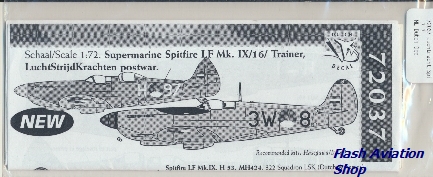 Image not found :Luchtmacht Spitfire LF.Mk.IX/Trainer LSK post war