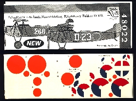 Image not found :Fokker D.VII, MLD en LVA (roundels included)