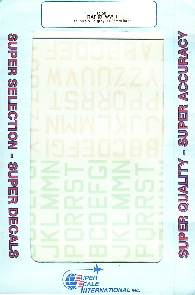 Image not found :RAF I.D. Letters, military codes: Skyblue & Grey, 14.25mm large