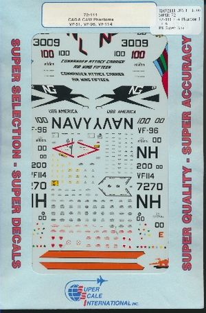 Image not found :F-4 Phantom II US Navy: F-4J CVW-11/VF-114, VF-51, VF-96