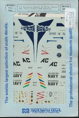 Image not found :A-7 Corsair II: US Navy A-7E CVW-3/VA-37 (2); ANG A-7D New Mexico Spirit of 76