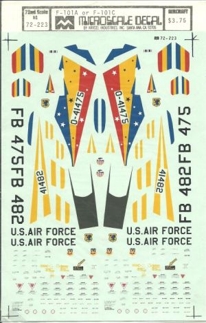 Image not found :F-101 Voodoo USAF: F-101A 81 TFW, 81 TFW/91 T