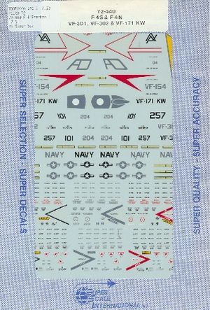 Image not found :F-4 Phantom II US Navy: F-4N CVW-4/VF-121KW; VF-301, VF-302