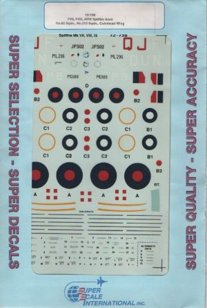 Image not found :Spitfire F.VII, F.VIII, HF.IX (3) MD 188 PB;