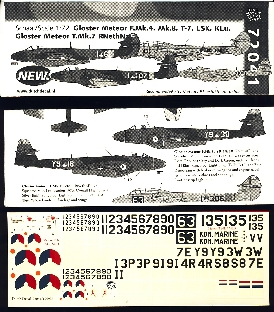 Image not found :Gloster Meteor F.Mk.4, Mk.8, T.Mk.7, LSK, KLu and MLD