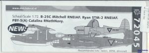 Image not found :PBY-5A Catalina RNethNavy, Ryan STM-2 and B-25C Mitchell