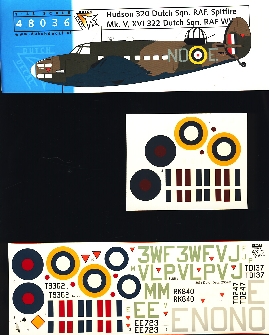 Image not found :Hudson 320 sqn RAF, Spitfire Mk.Vb & Mk.XVI 167 sqn