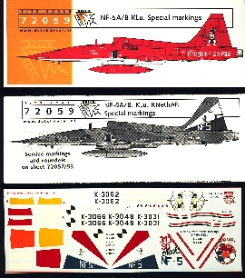 Image not found :NF-5A/B KLu. Special Markings, Redskins go F-16, Aanvalle...!, NF5, 313 Sq thanks NF-5