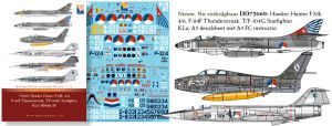 Image not found :Hunter F.Mk. 4/6, Thunderstreak, Starfighter & F-16A/B KLu