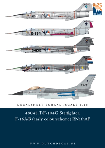 Image not found :F/TF-104G Starfighter & F-16A/B KLu 'the early years'