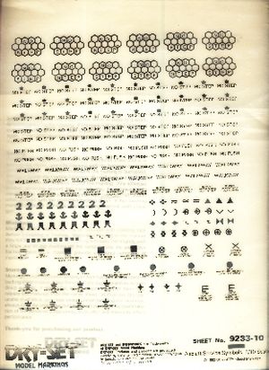 Image not found :Sheet 9211-10, Aircraft service symbols 1/10 scale