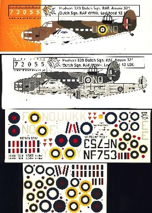Image not found :Hudson 320 squadron, RAF Anson 321 sqn, Lockheed 12 LSK