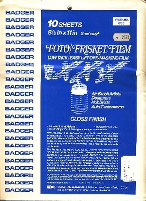 Image not found :10 sheets 8,5 x 11 inch 2 mil vinyl Foto / Frisket Film, Masking film (Gloss Finish)