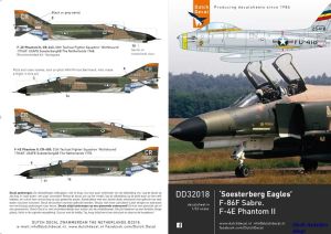Image not found :'Soesterberg Eagles'; 32th TFS USAFE F-86F Sabre en F-4E Phantom II, maar GEEN F-15 Eagles !!
