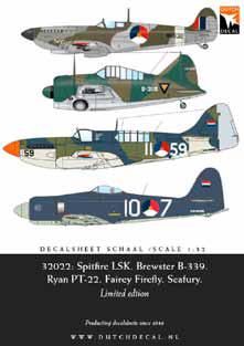 Image not found :Spitfire LSK, Brewster B-339, Ryan PT-22, Fairey Firefly, Sea Fury (roundels not included)