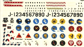 Image not found :F-16A/B, Hunter, F-104, 32 TFS Squadronbadges RNethAF: 306, 311, 312, 313, 314, 315, 316, 322, 323, 324, 325 squadron (Decalsheet only, no instruction