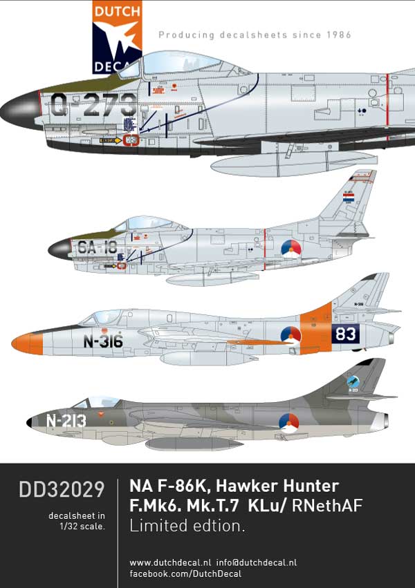 Image not found :Hunter F.Mk.6 & T.Mk.7, F-86K Sabre KLu / RNethAF