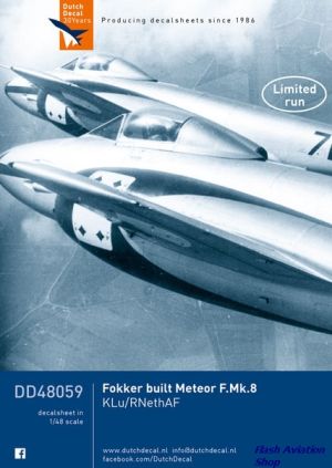 Image not found :Gloster Meteor, Fokker built Meteor F.Mk.8 KLu
