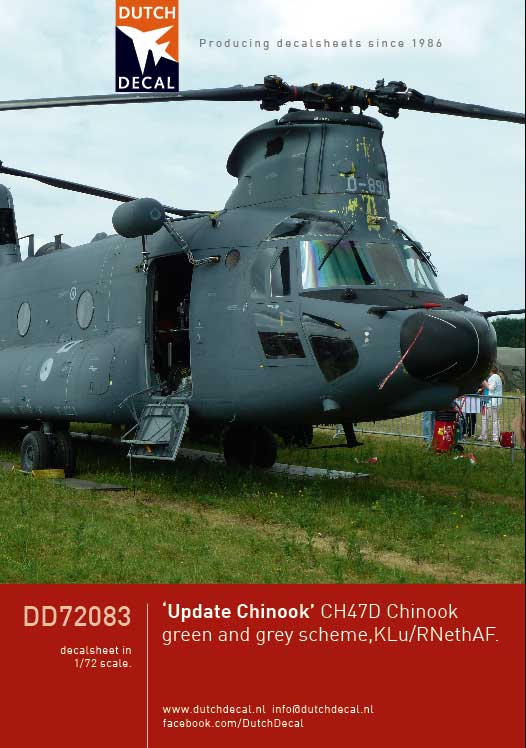 Image not found :'Update Chinook & Hercules', CH-47D Chinook, green and grey scheme, KLu / RNethAF