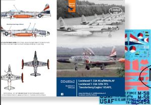 Image not found :T-33 KLu and T-33 32th TFS USAFE with Day-glow printed trainingsbands