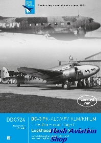 Image not found :DDC724; DC-3 KLM/KNILM The Diamond Flight Lockheed 14 KNILM